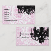 PauletteパリのシャンデリアおよびToileの名刺 名刺 (正面/裏面)