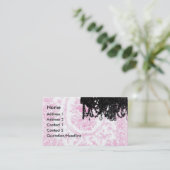 PauletteパリのシャンデリアおよびToileの名刺 名刺 (スタンド正面)