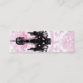 PauletteパリピンクのToileのシャンデリアの名刺 スキニー名刺 (裏面)