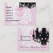 PauletteParisのシャンデリアおよびToileの名刺 名刺 (正面/裏面)