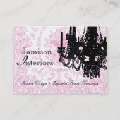 PauletteParisのシャンデリアおよびToileの名刺 名刺 (裏面)