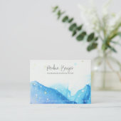 Pauline Benjes BLUEパッケージ挿入カード 名刺 (スタンド正面)