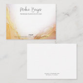 Pauline Benjes Golden2パッケージ挿入カード 名刺 (正面/裏面)