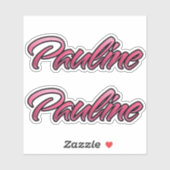 Pauline faded pink Aufkleber Sticker Stickerset シール (シート)