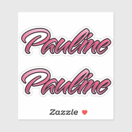 Pauline faded pink Aufkleber Sticker Stickerset シール (シート)