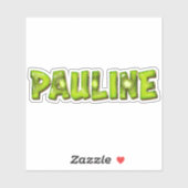 Pauline Name Kiwi Design Aufkleber Sticker シール (シート)