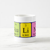 Paulino定期的なテーブル名mug コーヒーマグカップ (中央)