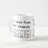 Paulino定期的なテーブル名mug コーヒーマグカップ (正面左)