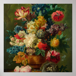 Paulus Theodorusヴァンブラツセル-つぼの花 ポスター