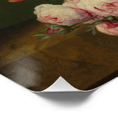 Paulus Theodorus Van Brussel – 花瓶の中の花 ポスター (コーナー)