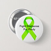 Paulyの募金活動ボタンのための戦いDuchenne 缶バッジ (正面&裏面)