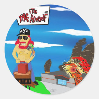 Pausativステッカー ラウンドシール