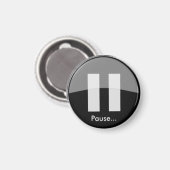 PAUSEボタン磁石 マグネット (正面/裏面)