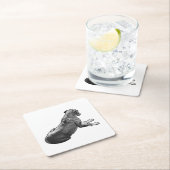 Pause Beside A Gaze スクエアペーパーコースター (インサイチュ)