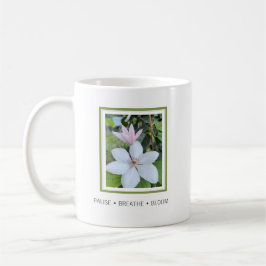 Pause Breathe Bloom フラワーデザイン コーヒーマグカップ