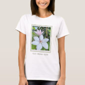 Pause Breathe Bloom フラワーロゴTシャツ Tシャツ (正面)