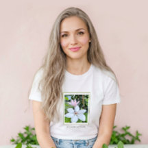 Pause Breathe Bloom フラワーロゴTシャツ