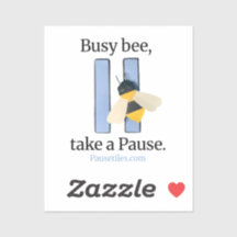 Pause Tiles "Busy Bee" アプリアイコン ステッカー