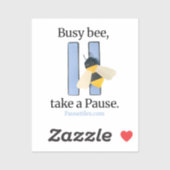 Pause Tiles "Busy Bee" App Icon Sticker  シール (シート)