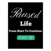 Paused Life ポスター (正面)