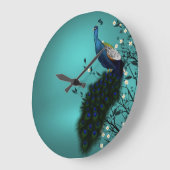 Pauw met Japanse Bloesem ラージ壁時計 (傾斜)