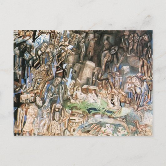 Pavel Filonov – 無題(ライダー) ポストカード (正面)