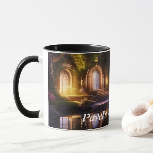 Pavel's Morning Teaカスタマイズ可パーソナライズされた能 マグカップ (ドーナツ)