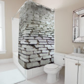 Pavement cobblestones walkway シャワーカーテン (インサイチュ)