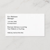 Pavers建築名刺 名刺 (裏面)