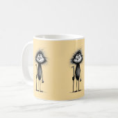 Pavian baboon コーヒーマグカップ (正面左)