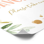 Pavies Girl Onederful恋しく思誕生日サイン ポスター (角)