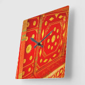 Pavillionのタイの天井 スクエア壁時計 (傾斜)