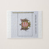 Pavillon de Guerreのモナコからの旗からの詳細 ジグソーパズル (横)