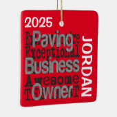 Paving Business Owner Extraordinaire CUSTOM セラミックオーナメント (右)