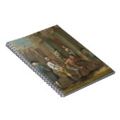 Paviourのための印、c.1725 (パネルの油) ノートブック (右側)
