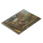 Paviourのための印、c.1725 (パネルの油) ノートブック (左側)