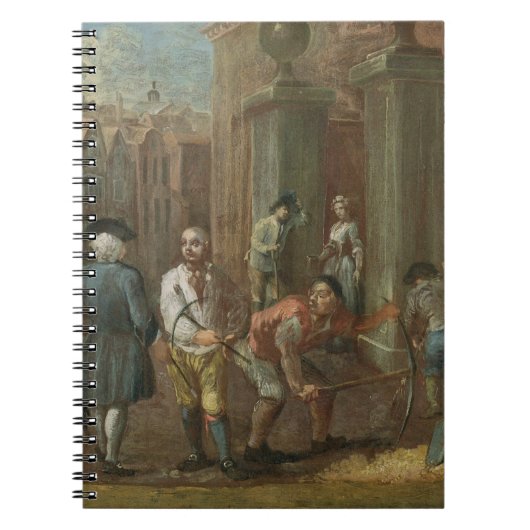 Paviourのための印、c.1725 (パネルの油) ノートブック (正面)
