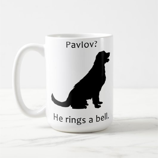 Pavlov Dog Pun コーヒーマグカップ (左)