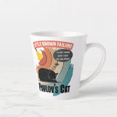 Pavlov's Cat - Funny Psychology カフェラテマグ (右)