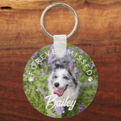 Pawがペットの写真を恋しく思永遠にプリント キーホルダー (正面)