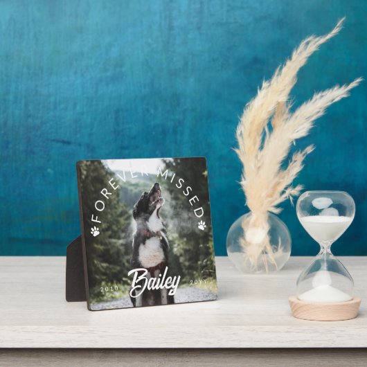 Pawがペットの写真を恋しく思永遠にプリント フォトプラーク (インサイチュ)
