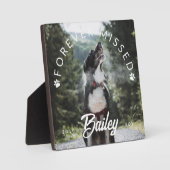 Pawがペットの写真を恋しく思永遠にプリント フォトプラーク (正面)