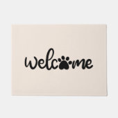Pawとのようこそ-ドアマット ドアマット (正面)