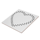 Pawによるハートの印刷 タイル (側面)