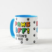 Pawはパターンポーズオフをプリント!プリントカラフルマグ マグカップ (正面左)