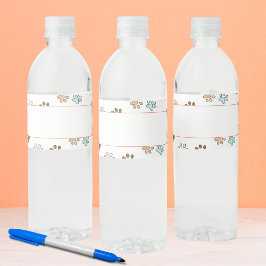 Pawは名前書パーティーを印刷 ペットボトルラベル