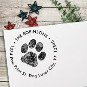 Pawは新しいアドレスの移動差出人住所ラウンドを印刷 セルフインキングスタンプ