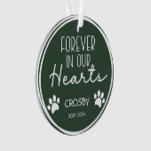 Pawは永遠に私たちのハートの写真セラミックか オーナメント (正面)