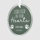 Pawは永遠に私たちのハートの写真セラミックか オーナメント (正面)