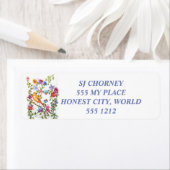 PAWは黄色の鳥の差出人住所ラベルを印刷 ラベル (インサイチュ)